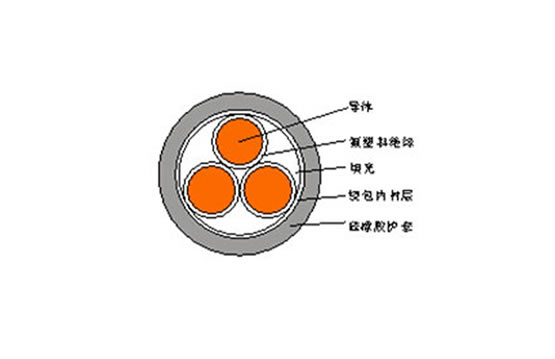 铜芯氟塑料绝缘硅橡胶护套耐高温(阻燃)电力电缆