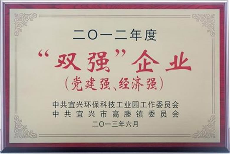 热烈祝贺我公司荣获环科园2012年度党建和精神文