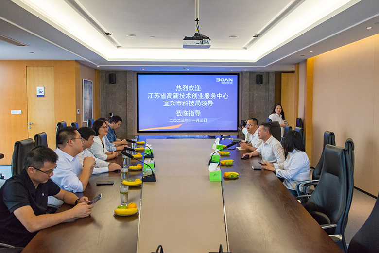 江苏省高新技术创业服务中心党委书记李太生莅临宝安电缆指导工作