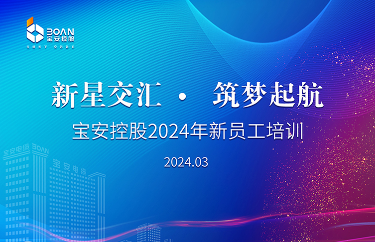 新星交汇 筑梦启航|宝安控股举行2024年新员工培训